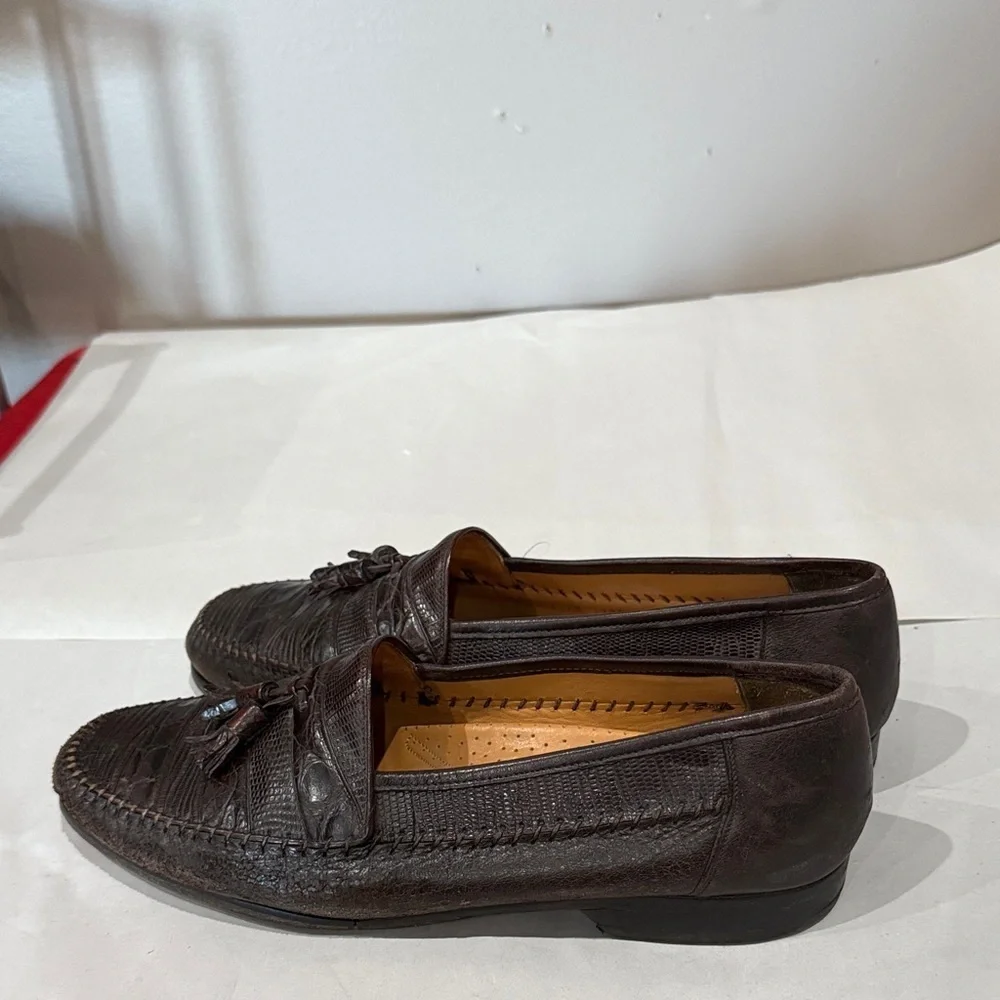 Men's Brown Loafers with Tassels